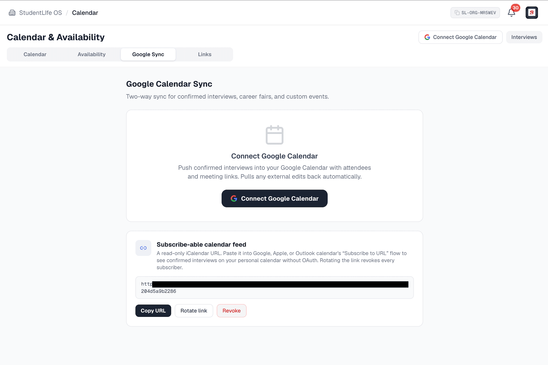 Connect Google Calendar (optional)